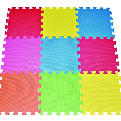 9 Tile Multi Color Kids Safety Play Floor Just $11.68! (Reg. $40)
