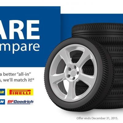 Dare To Compare And Price Match Your Next Tire Purchase At Sam’s Club!