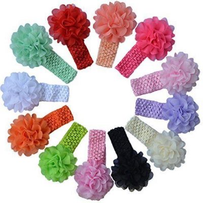 Baby Girl’s Headbands Chiffon Hair Bow (12 pack) Just $9.99!