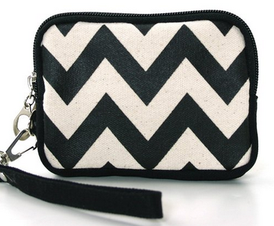 Canvas Chevron Print Wristlet Just $6.99 + FREE Shipping with Prime!