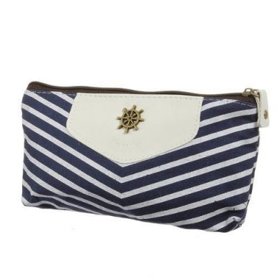 Canvas Navy Style Zipper Pouch Just $2.35 + FREE Shipping!