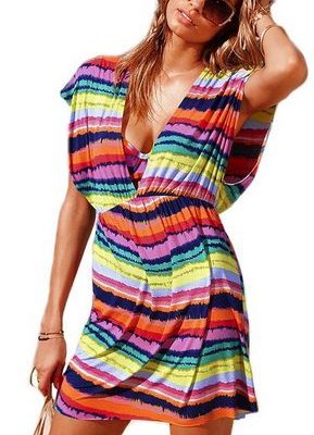 Colorful Swimsuit Cover Up Only $6.37 + FREE Shipping!