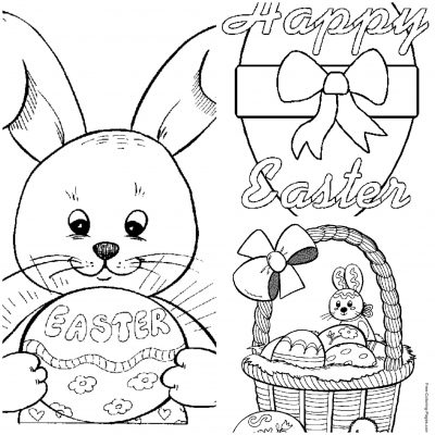 FREE Easter Coloring Pages!