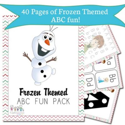 FREE Frozen-Themed ABC + Math Pack!