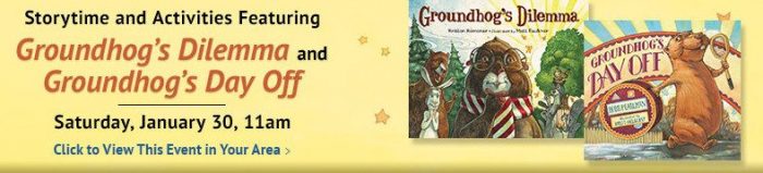 FREE Groundhog Storytime At Barnes & Noble On Saturday, 1/30!