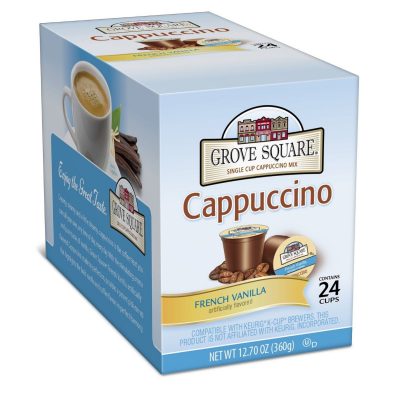 Grove Square Cappuccino, French Vanilla 24ct Cups Only $6.55!