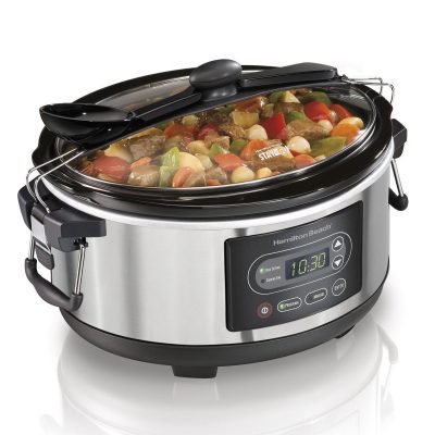 Hamilton Beach Programmable Stay or Go Slow Cooker $29.99 + FREE Shipping with Prime!