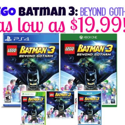 LEGO Batman 3: Beyond Gotham for PS4, PS3, Wii, Nintendo DS3, Xbox + Vita As Low As $14.99 (Reg. $19.99 + Up)!