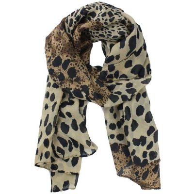 Leopard Print Chiffon Scarf Just $2.52 + FREE Shipping!