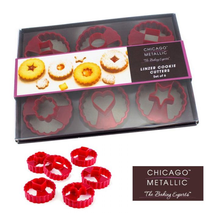 Linzer Cookie Cutters by Chicago Metallic Only $3.49 Ships FREE!