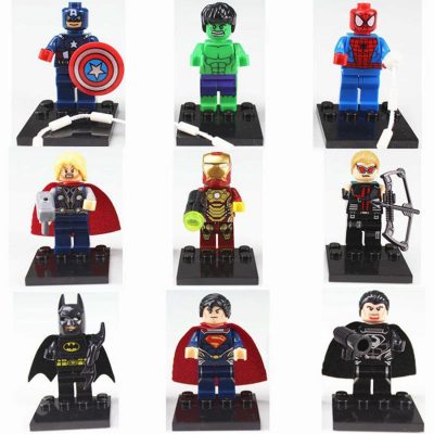 Set of 9 Marvel & DC Comics Super Heroes Minifigures Just $6.20 + FREE Shipping!