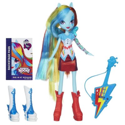 My Little Pony Equestria Girls Rainbow Dash Doll with Guitar Just $8.85!