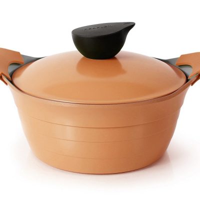 Neoflam 2.5 Qt Stockpot In Orange Just $23.91!