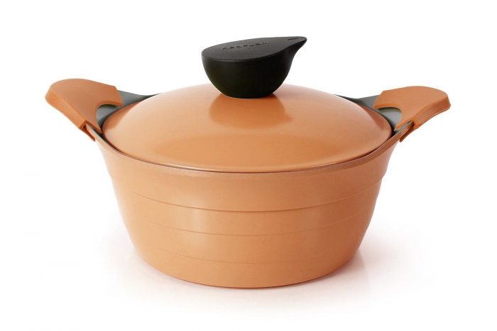 Neoflam 2.5 Qt Stockpot In Orange Just $23.91!