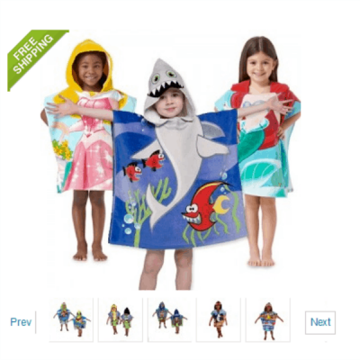 Northpoint Kids 100% Cotton Hooded Towel for Boys & Girls ONLY $9.99 + FREE Shipping!