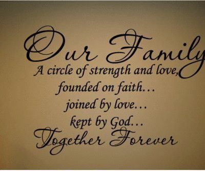 Our Family a Circle of Strength and Love Wall Vinyl Sticker Decal $3.03 + FREE Shipping!
