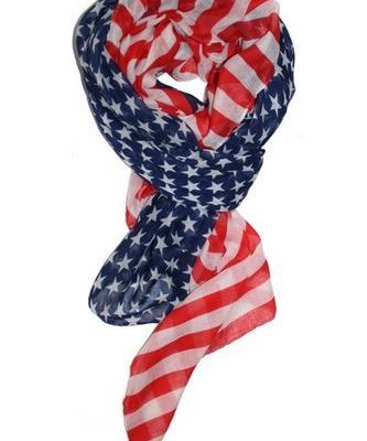 Patriotic American Flag Scarf Just $3.33 + FREE Shipping!