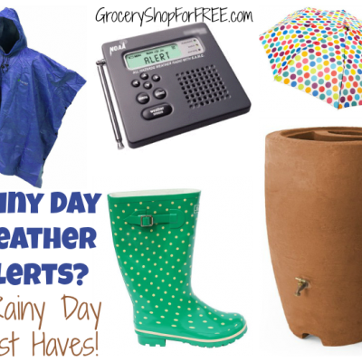 Rainy Day Weather Alerts?  8 Rainy Day Must Haves!