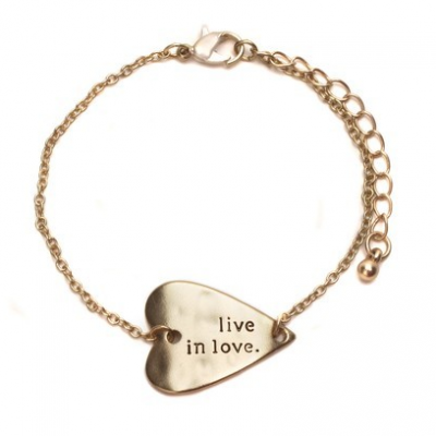 Live In Love Gold Bracelet As Low As FREE (Reg. $22.95)!