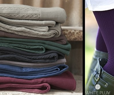 White Plum’s Cable Knit Fleece Lined Leggings Just $7.99 (Reg. $22)!