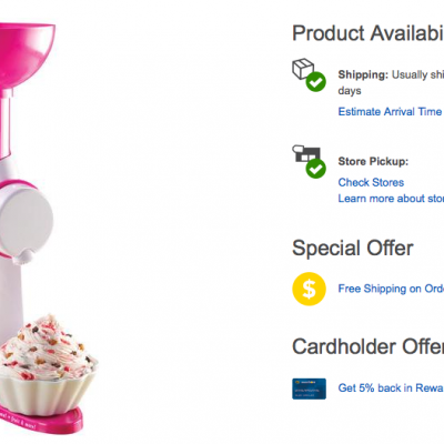 Nostalgia Electrics Mix ‘n Twist Ice Cream & Toppings Mixer Only $14.99 + FREE Store Pick Up (Reg. $34.99)!