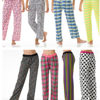 4-Pack of Ladies’ Printed Lounge Pants Just $18.99 ( = $4.75 Each)!