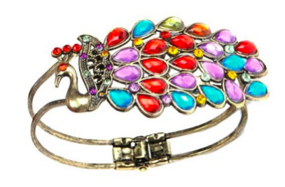 Vintage Crystal Peacock Bracelet Only $4.63 + FREE Shipping!