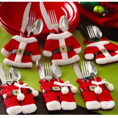 Santa Suit Christmas Silverware Holders Only $6.92 + FREE Shipping!