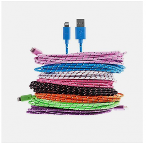3-Pk 10ft Braided Sync Cable for iPhone & Android Only $9.99 + FREE Shipping (Reg. $50)!