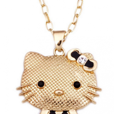 Hello Kitty Rhinestone Necklace Only $2.72 + FREE Shipping!