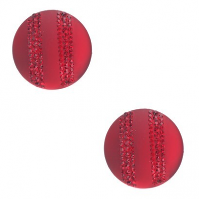 Frosted Garnet Round Stud Earrings As Low As $2 SHIPPED (Reg. $20)!