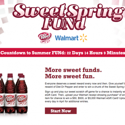 Win A Chunk Of The Spring #SweetFUNd From Diet Dr Pepper®!
