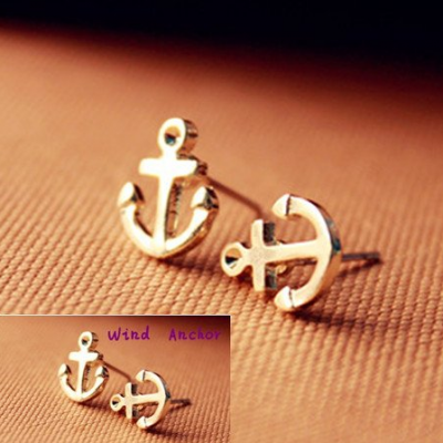 Vintage Anchor Stud Earrings Only $1.68 PLUS FREE Shipping!