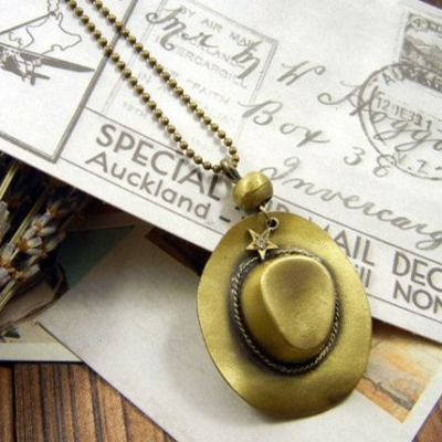 Cowboy Hat Necklace Only $2.90 PLUS FREE Shipping!