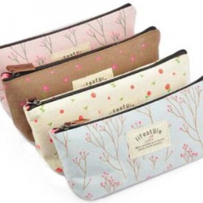 4 PC Canvas Pencil Case Set Only $3.58 PLUS FREE Shipping!