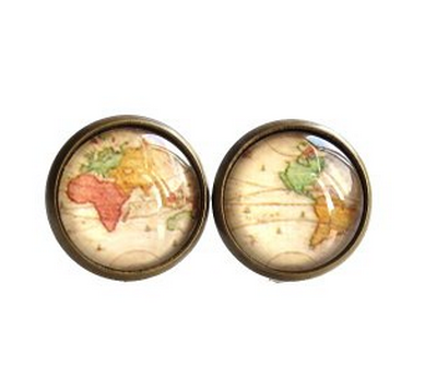 World Map Earrings Only $5.99!