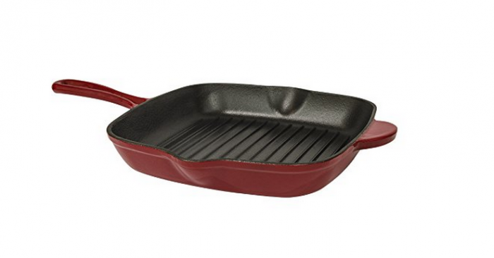 Useful 10 Inch Cast Iron Enamel Non-Stick Square Griddle Only $22.97 (Reg. $89.97)!