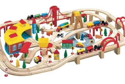 Wooden Train Play Set Just $70.54! Down From $126.65!