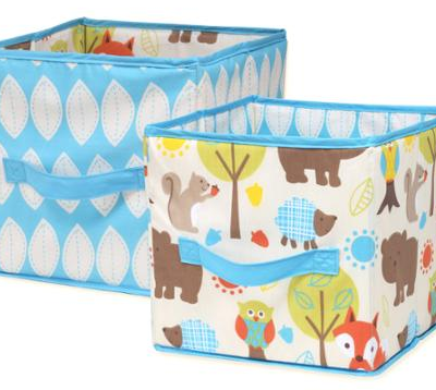 Pinwheel Woodlands Collapsible Storage Bin, 2-Pack Just $15.89! Down From $27.55!