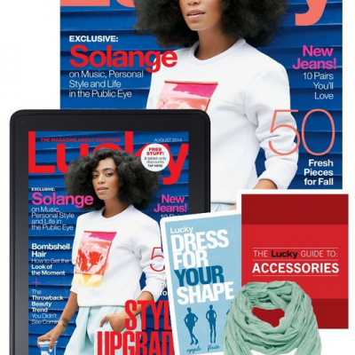 Lucky Magazine Subscription + FREE Infinity Scarf Only $3!