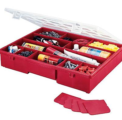 Stack-On 14-1/2" 17 Compartment Storage Box Just $4.99! Down From $15.99!