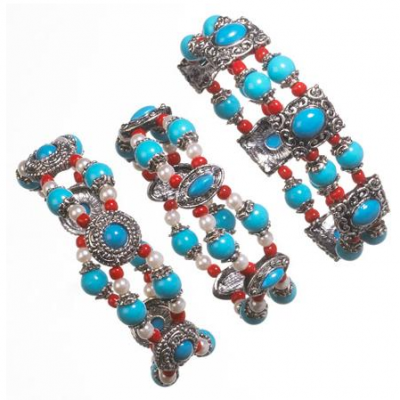 Imitation Turquoise Stretch Bracelets Just $9.95! Down From $24.00!
