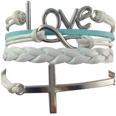 Leather Charm Bracelet Only $1.16 PLUS FREE Shipping!