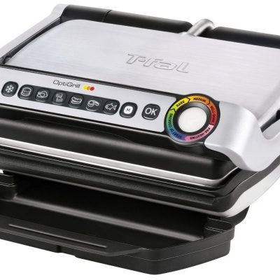 T-fal OptiGrill Stainless Steel Indoor Electric Grill with Removable and Dishwasher Safe Plates – $99.99 Shipped! (reg. $249.99)