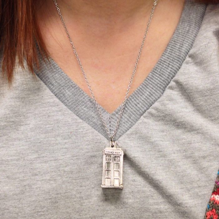 Doctor Who Inspired Tardis Necklace Only $7.99! Ships FREE!