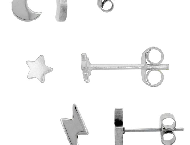 Tiny Sterling Or Stainless Stud Earrings As Low As $7.95 Ships FREE!