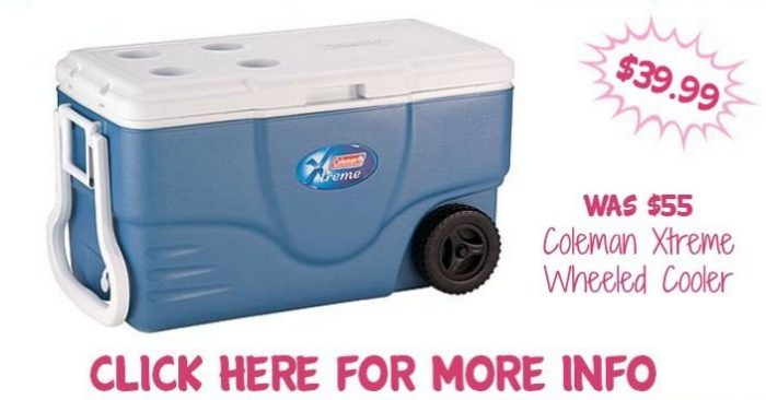 Coleman Xtreme Wheeled Cooler Just $39.99! Down From $55!