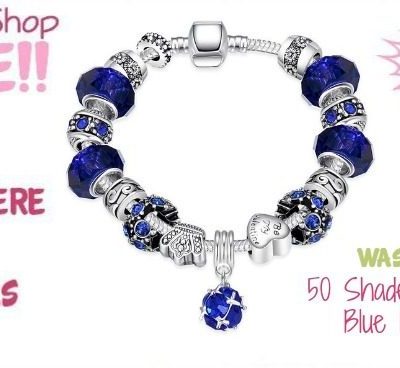 50 Shades of Aqua Blue Bracelet Just $10.99! Down From $200! Ships FREE!