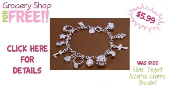 Silver Charms Bracelet Just $5.99! Down From $100! Ships FREE!