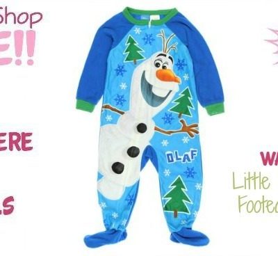 Little Boys' Olaf Footed Sleeper Just $10.80! Down From $25!